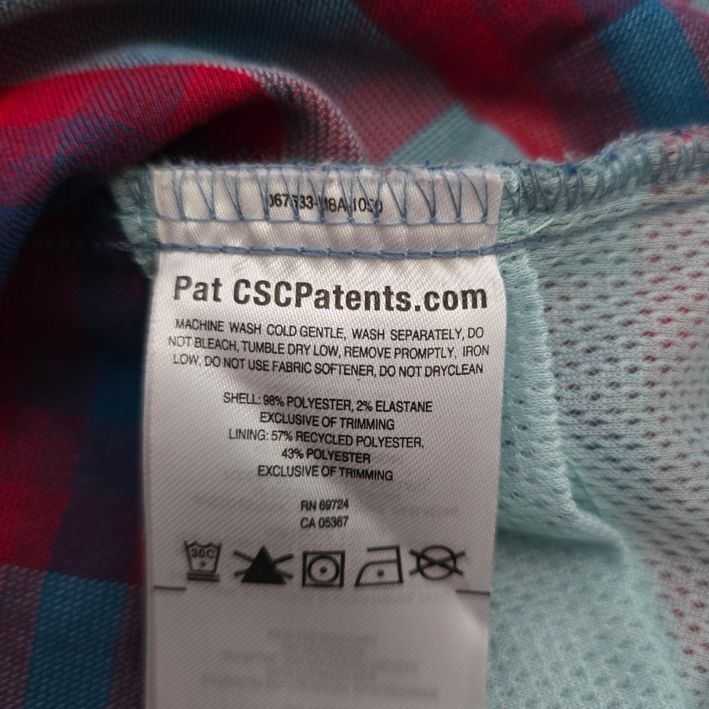 Columbia Women's High Bridge Lane EXS Plaid Button Down Flannel Shirt Red Blue L - Picture 10 of 16